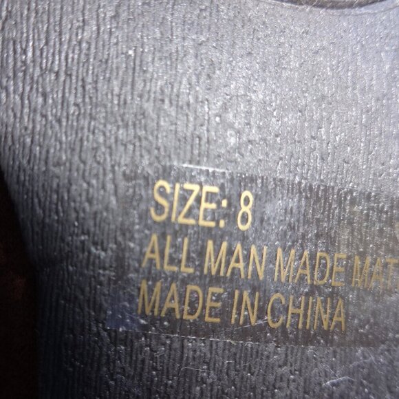 Charlotte Russe women's boots, size 8, brown suede 2" stacked heel, lace up,soft - Picture 3 of 16